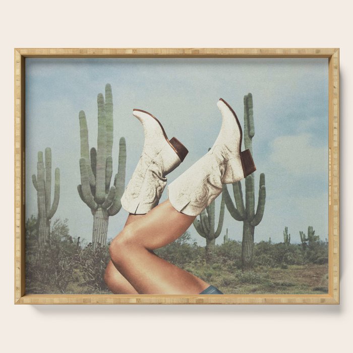These Boots - Cactus & Yeehaw Landscape Serving Tray Gallery Image 1