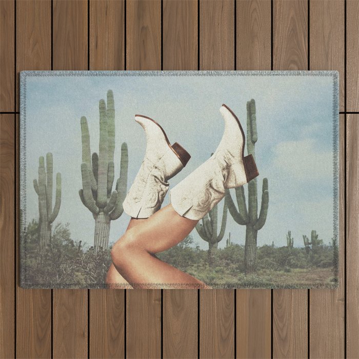 These Boots - Cactus & Yeehaw Landscape Outdoor Rug Gallery Image 1