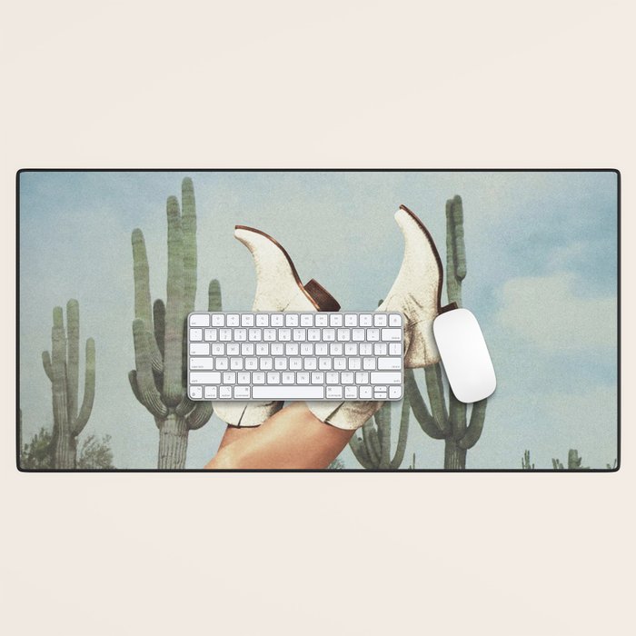 These Boots - Cactus & Yeehaw Landscape Desk Mat Gallery Image 1