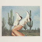 These Boots - Cactus & Yeehaw Landscape Jigsaw Puzzle Gallery Image 1