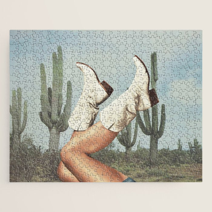These Boots - Cactus & Yeehaw Landscape Jigsaw Puzzle Gallery Image 1