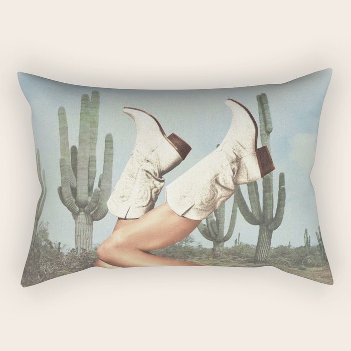 These Boots - Cactus & Yeehaw Landscape Rectangular Pillow Gallery Image 1