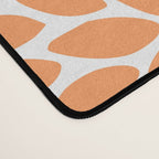Floral Blooms, Navy, Orange, Teal, Gray Desk Mat Gallery Image 4
