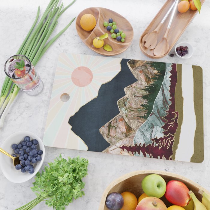 Retro Autumn Vista Cutting Board Gallery Image 2