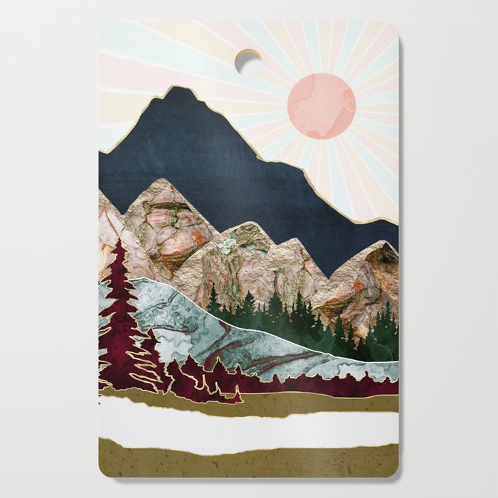 Retro Autumn Vista Cutting Board Gallery Image 1