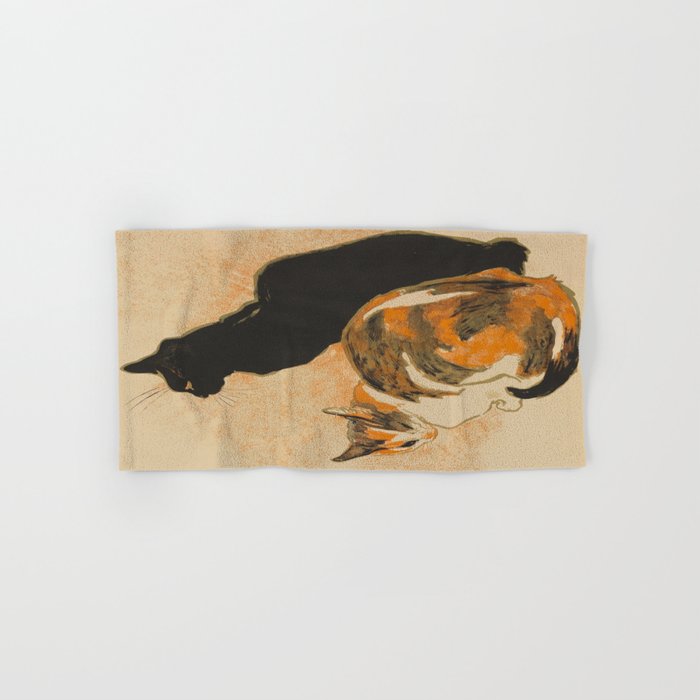 At the Bodiniere Théophile-Alexandre Steinlen 1894 Cat Ink Illustration Towels Gallery Image 1