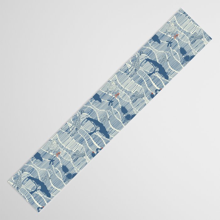 Wildlife Safari Savannah blue Table Runner Gallery Image 3