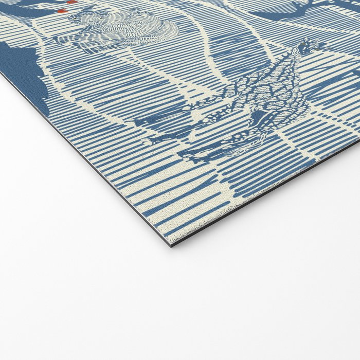 Wildlife Safari Savannah blue Welcome Mat Gallery Image 2