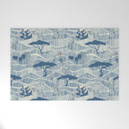 Wildlife Safari Savannah blue Welcome Mat Gallery Image 1