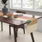 Modern Abstract Colorful Shapes Table Runner Gallery Image 2