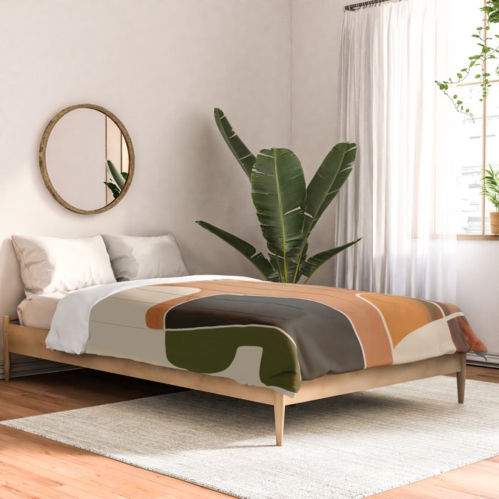 Modern Abstract Colorful Shapes Comforter Gallery Image 2