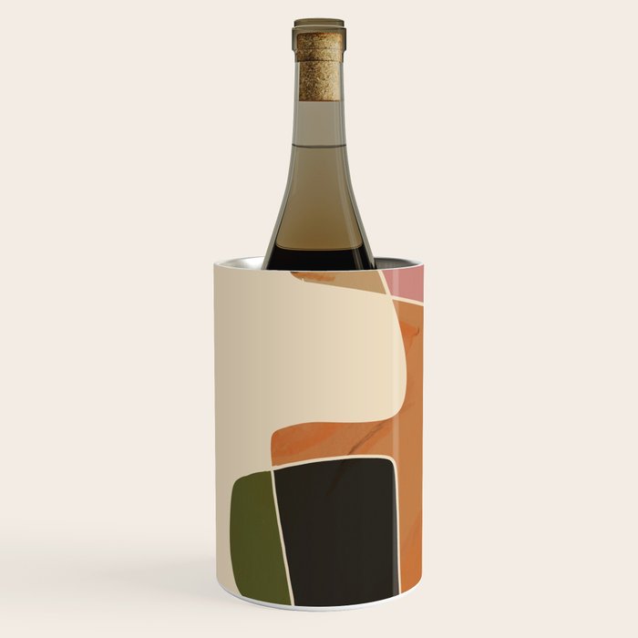 Modern Abstract Colorful Shapes Wine Chiller Gallery Image 2