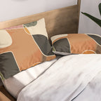 Modern Abstract Colorful Shapes Pillow Sham Gallery Image 2