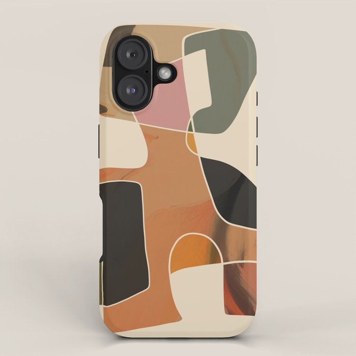 Modern Abstract Colorful Shapes iPhone Case Gallery Image 1