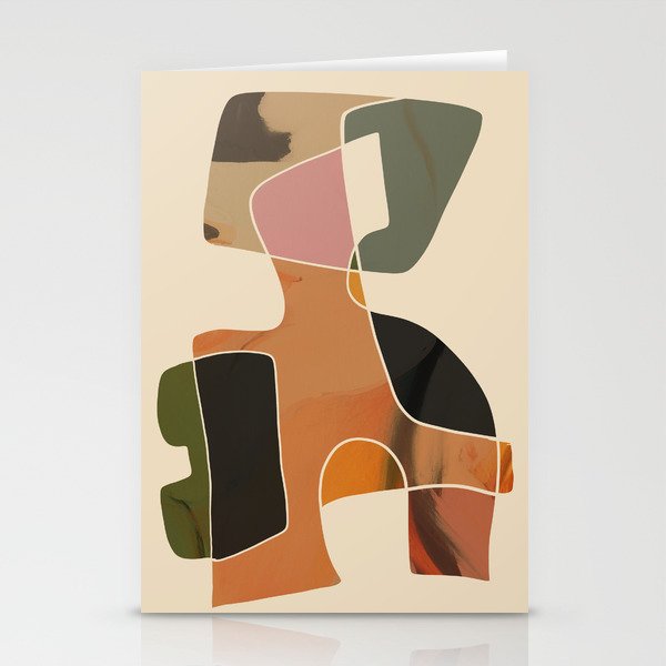 Modern Abstract Colorful Shapes Stationery Card Gallery Image 2