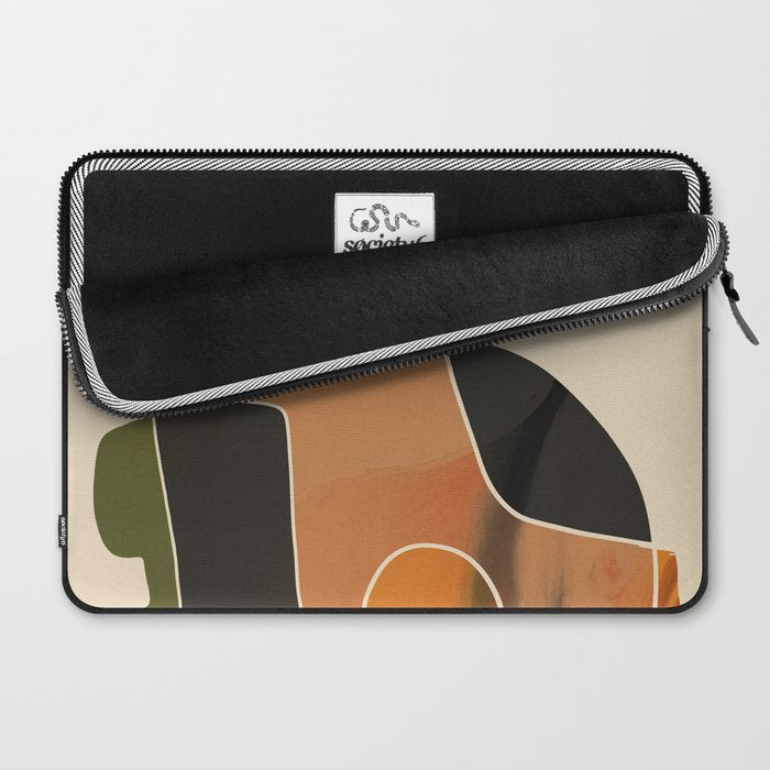 Modern Abstract Colorful Shapes Laptop Sleeve Gallery Image 2