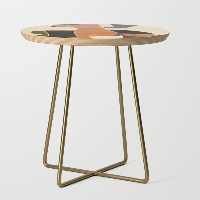 Modern Abstract Colorful Shapes Side Table Gallery Image 1