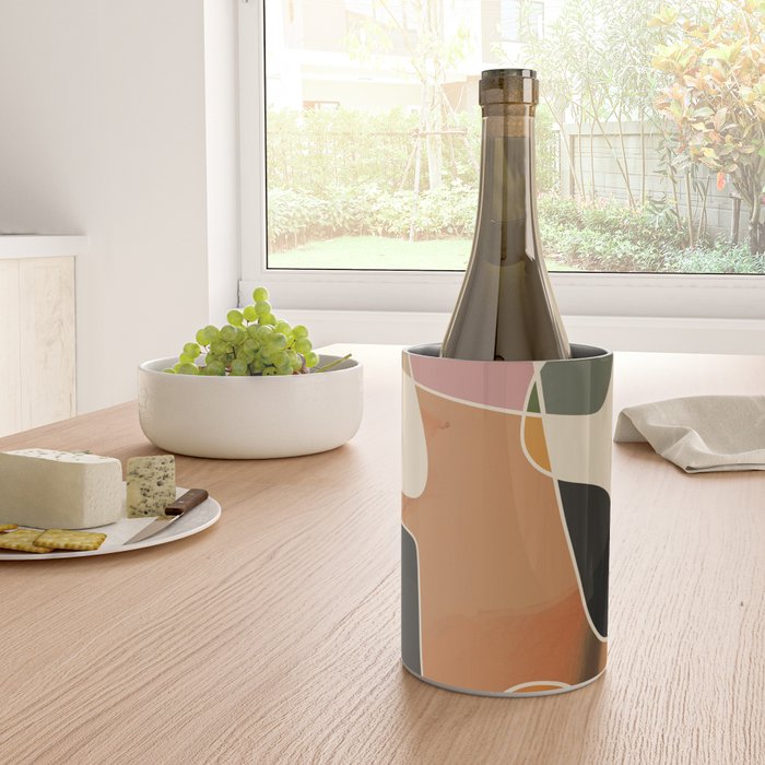 Modern Abstract Colorful Shapes Wine Chiller Gallery Image 4