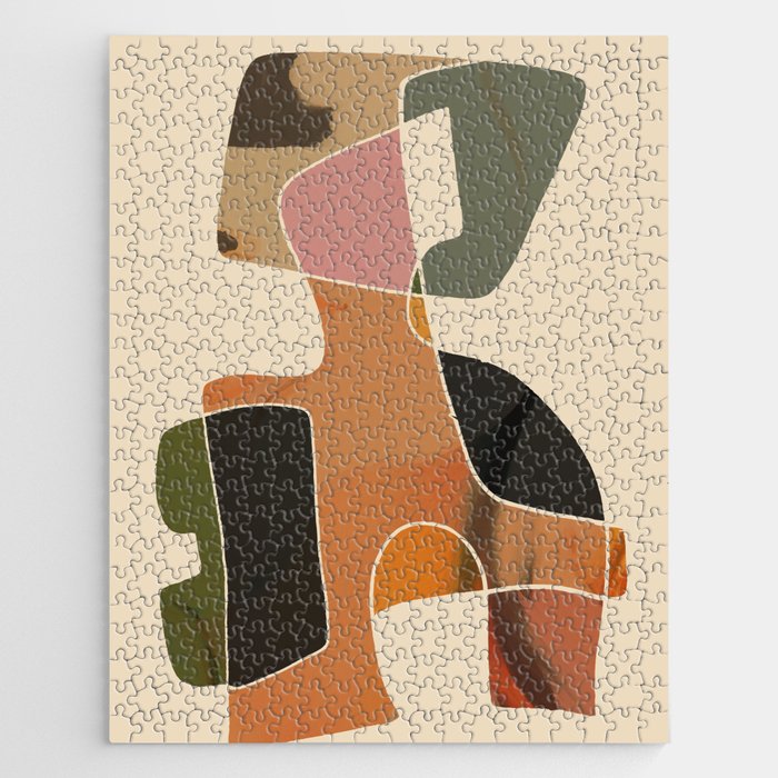 Modern Abstract Colorful Shapes Jigsaw Puzzle Gallery Image 1