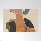Modern Abstract Colorful Shapes Welcome Mat Gallery Image 1