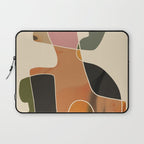 Modern Abstract Colorful Shapes Laptop Sleeve Gallery Image 1