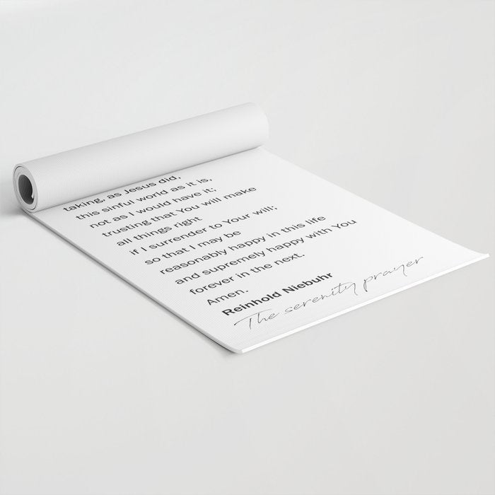 The Serenity Prayer Yoga Mat Gallery Image 2