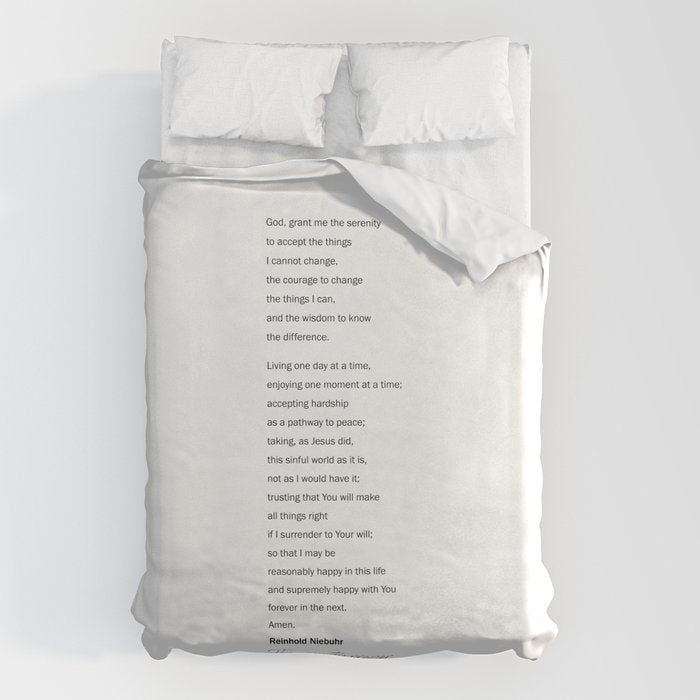 The Serenity Prayer Duvet Cover Gallery Image 6