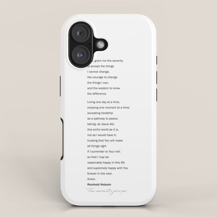 The Serenity Prayer iPhone Case Gallery Image 1