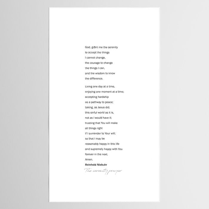 The Serenity Prayer Tablecloth Gallery Image 2