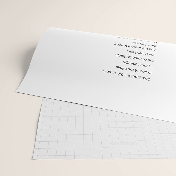 The Serenity Prayer Wrapping Paper Gallery Image 2