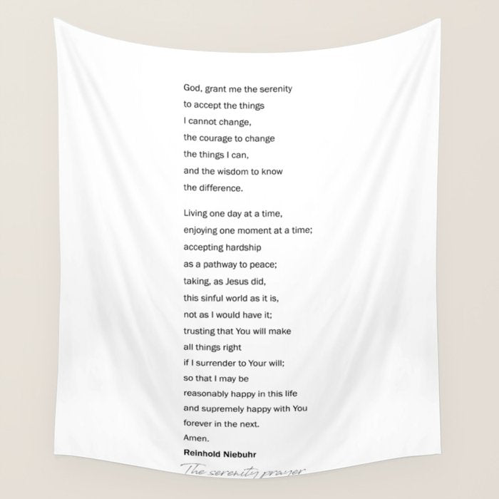 The Serenity Prayer Wall Tapestry Gallery Image 4