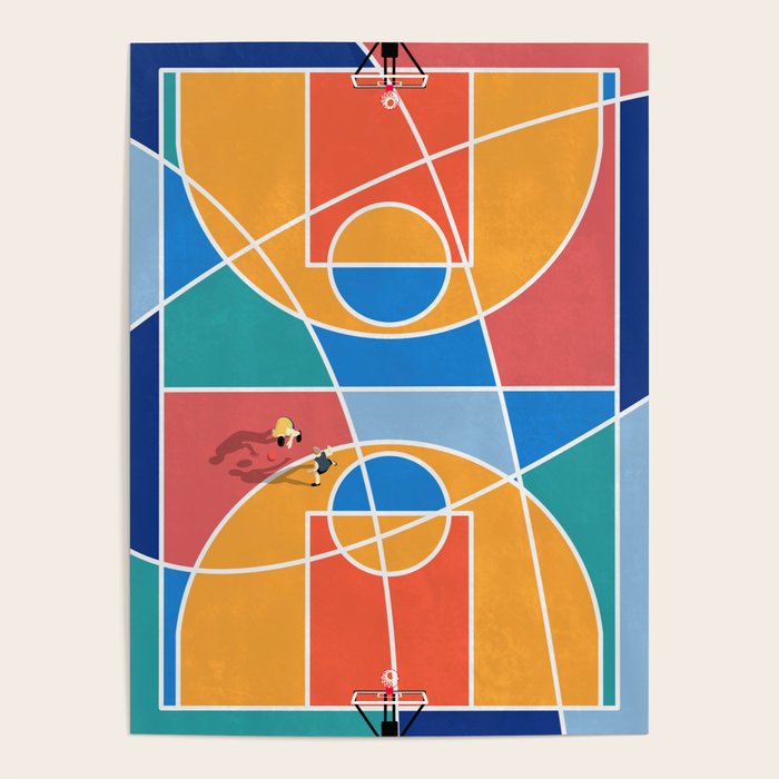 Shooting Hoops Street Basketball From Above  Poster Gallery Image 1