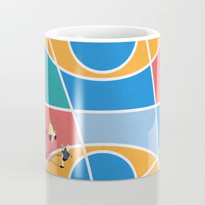 Shooting Hoops Street Basketball From Above  Coffee Mug Gallery Image 4