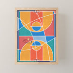 Shooting Hoops Street Basketball From Above  Mini Art Print Gallery Image 1