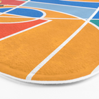 Shooting Hoops Street Basketball From Above  Bath Mat Gallery Image 3