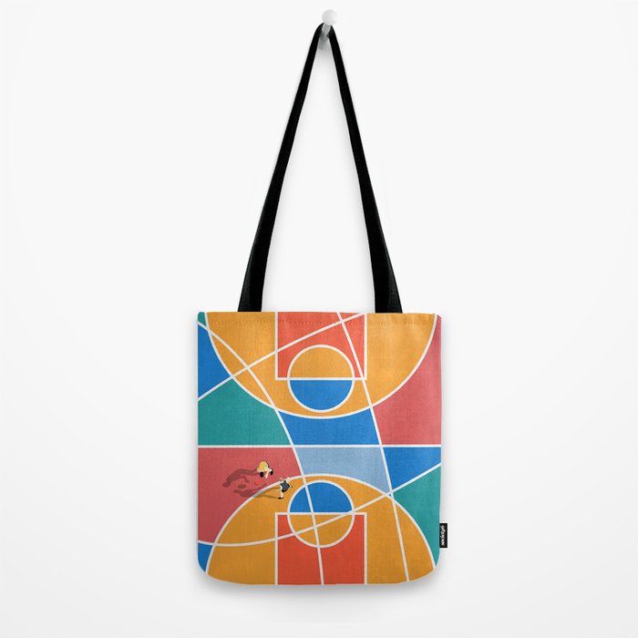 Shooting Hoops Street Basketball From Above  Tote Bag Gallery Image 2