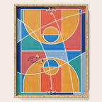 Shooting Hoops Street Basketball From Above  Serving Tray Gallery Image 1