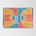 Shooting Hoops Street Basketball From Above  Rug Gallery Image 2