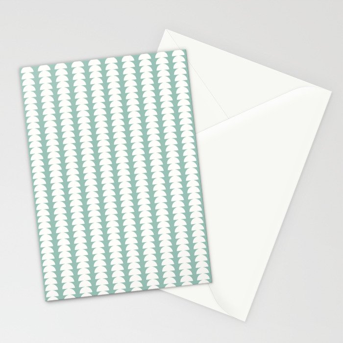 Maude Pattern - Teal Green Stationery Card Gallery Image 2