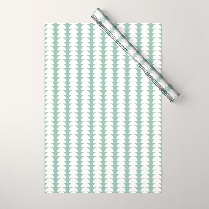 Maude Pattern - Teal Green Wrapping Paper Gallery Image 1