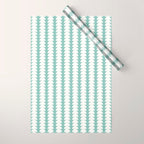 Maude Pattern - Teal Green Wrapping Paper Gallery Image 1