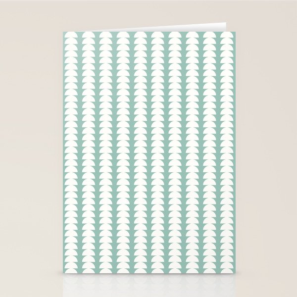 Maude Pattern - Teal Green Stationery Card Gallery Image 2