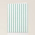 Maude Pattern - Teal Green Stationery Card Gallery Image 2