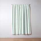 Maude Pattern - Teal Green Window Curtain Gallery Image 3