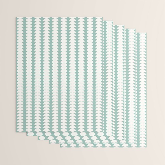 Maude Pattern - Teal Green Wrapping Paper Gallery Image 3
