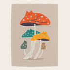 Cat and Plant 47: Mushroom Cats Poster Gallery Image 4
