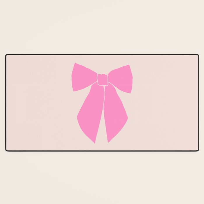 Pink Bow Desk Mat Gallery Image 3