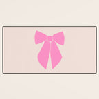 Pink Bow Desk Mat Gallery Image 3