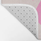 Pink Bow Bath Mat Gallery Image 2