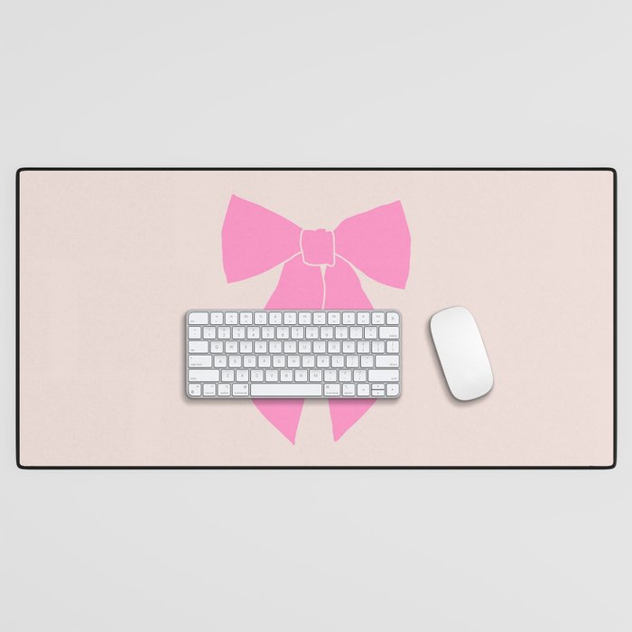 Pink Bow Desk Mat Gallery Image 1